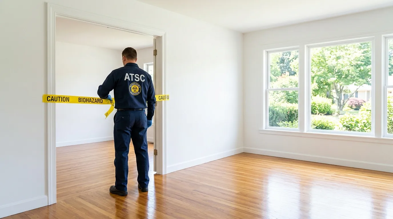 Certified biohazard cleanup crew performing Crime Scene Cleanup in Seffner